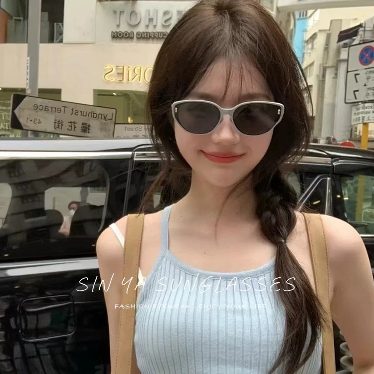 韓系貓眼墨鏡 質感精品太陽眼鏡 奢華明星款眼鏡 抗UV400 顯小臉潮流墨鏡 N51-細節圖6