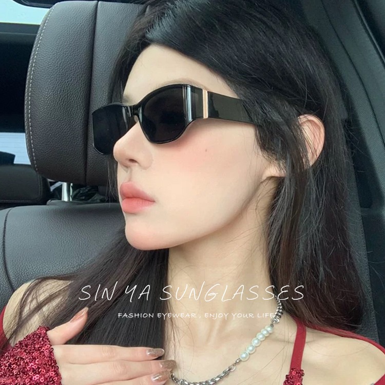 潮流墨鏡 復古高級方框墨鏡 曲面墨鏡 網紅抖音款 誰戴誰好看 太陽眼鏡 物超所值 抗UV400-細節圖6