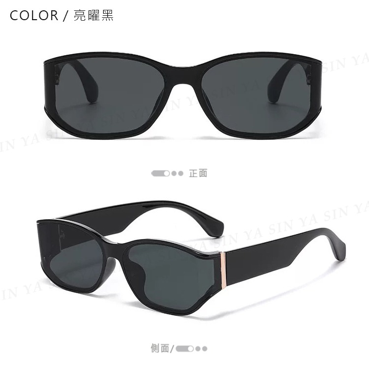 潮流墨鏡 復古高級方框墨鏡 曲面墨鏡 網紅抖音款 誰戴誰好看 太陽眼鏡 物超所值 抗UV400-規格圖10