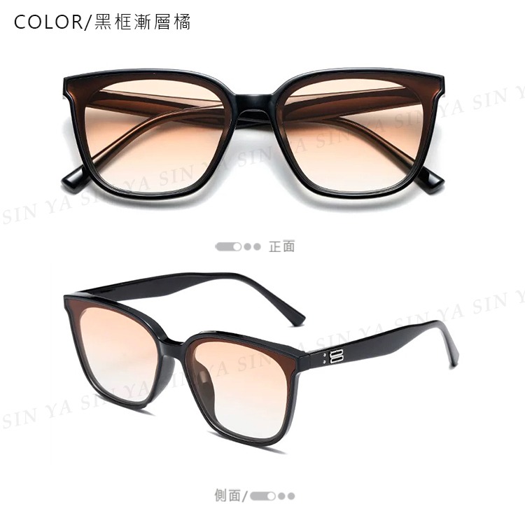 韓版ins方框潮流墨鏡 明星款墨鏡 復古抖音款 太陽眼鏡 輕量設計 抗UV400 S42-規格圖9