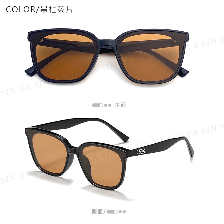 韓版ins方框潮流墨鏡 明星款墨鏡 復古抖音款 太陽眼鏡 輕量設計 抗UV400 S42-規格圖9