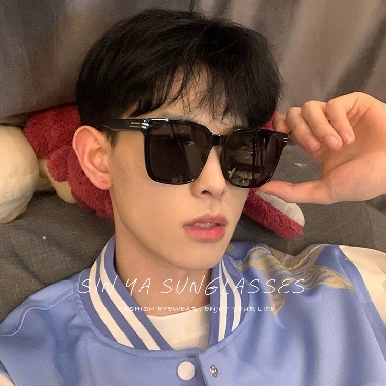 時尚線條感方框太陽眼鏡 TR90偏光墨鏡 大框顯小臉 輕量明星款 防眩光 抗UV400 N2033-細節圖7
