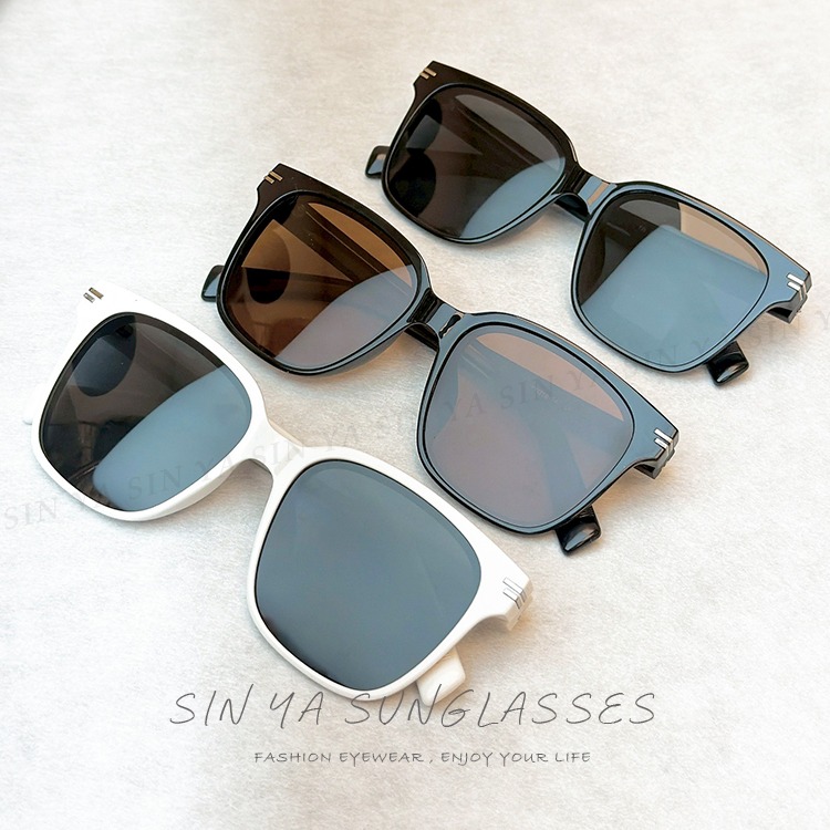 時尚線條感方框太陽眼鏡 TR90偏光墨鏡 大框顯小臉 輕量明星款 防眩光 抗UV400 N2033-細節圖8