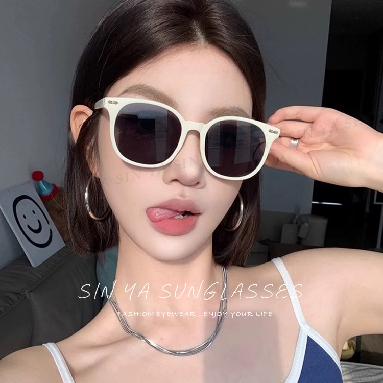 TR90偏光墨鏡 韓版圓框偏光太陽眼鏡 大框顯小臉 輕量明星款 防眩光 抗UV400 N2318-細節圖2