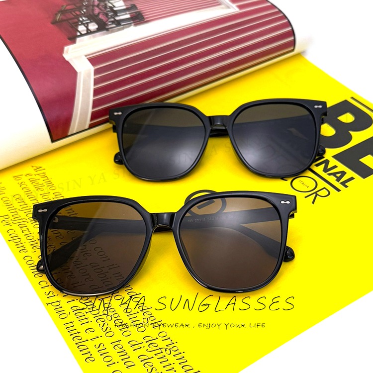 TR90偏光墨鏡 韓版圓框偏光太陽眼鏡 大框顯小臉 輕量明星款 防眩光 抗UV400 N2318-細節圖7