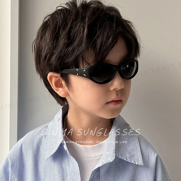 韓國兒童偏光墨鏡 科技感貓眼造型 兒童休閒墨鏡 矽膠輕盈材質 2~10歲適用 抗UV400 N2046-細節圖2