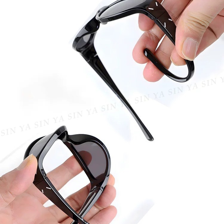 韓國兒童偏光墨鏡 科技感貓眼造型 兒童休閒墨鏡 矽膠輕盈材質 2~10歲適用 抗UV400 N2046-細節圖7