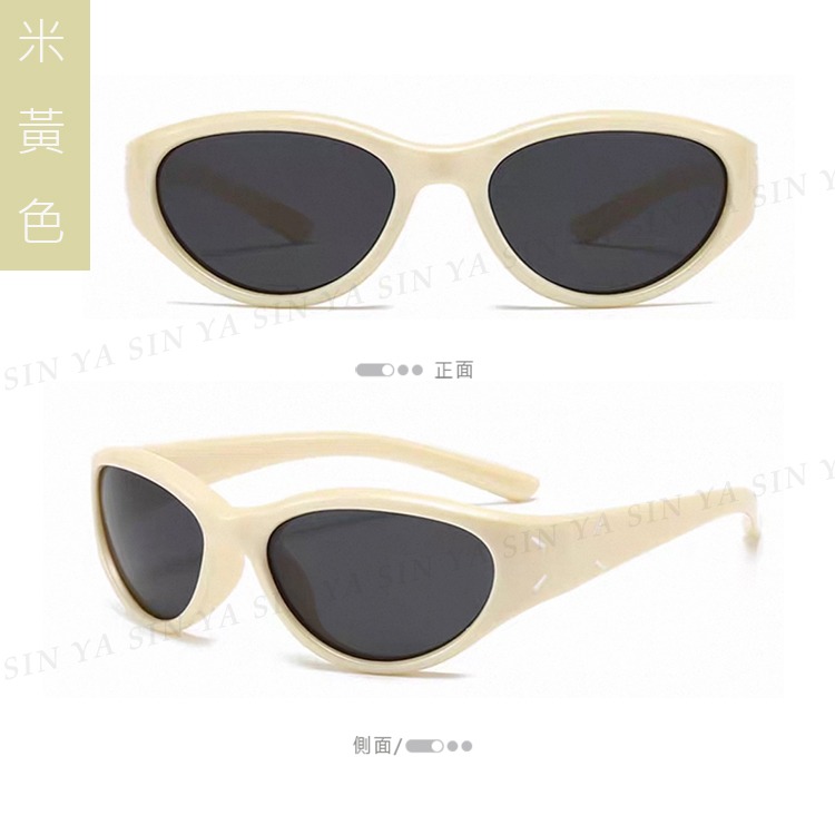 韓國兒童偏光墨鏡 科技感貓眼造型 兒童休閒墨鏡 矽膠輕盈材質 2~10歲適用 抗UV400 N2046-規格圖11