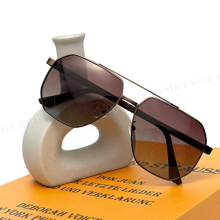 時尚飛行員墨鏡 駕駛偏光墨鏡 金屬框彈簧腳 Polarized輕量僅22g 抗UV400 N970-細節圖4