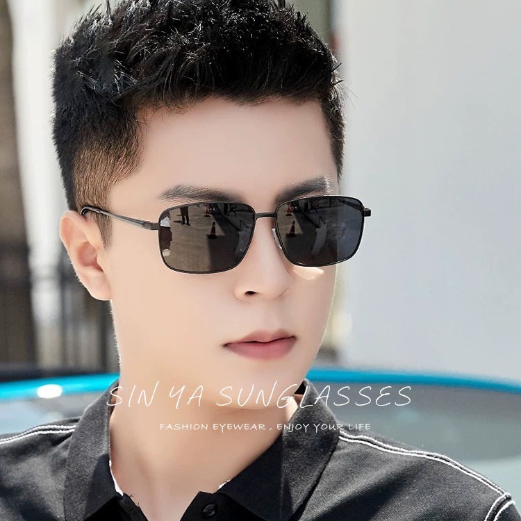 時尚方框太陽眼鏡 彈性鏡腳 輕量材質 駕駛墨鏡 Polarized抗UV400+濾藍光/防眩光/反光 N561-細節圖2