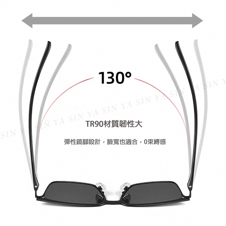 超薄偏光太陽眼鏡 彈性TR90時尚駕駛墨鏡 Polarized超輕量僅18g 男女適用 抗UV400-細節圖5