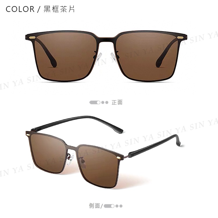 超薄偏光太陽眼鏡 彈性TR90時尚駕駛墨鏡 Polarized超輕量僅18g 男女適用 抗UV400-規格圖11