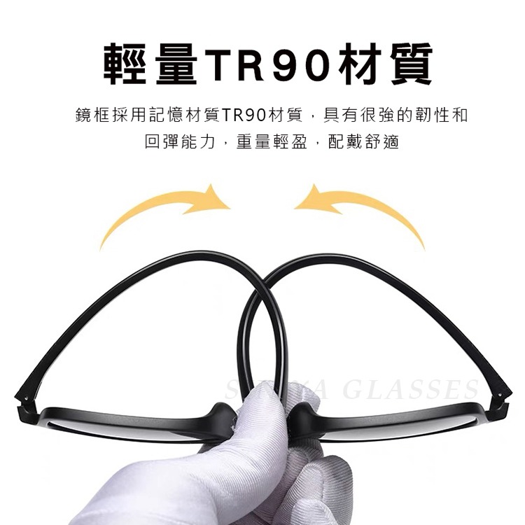 薄鋼偏光太陽眼鏡 彈性TR90時尚駕駛墨鏡 Polarized超輕量僅15g 男女適用 抗UV400-細節圖2