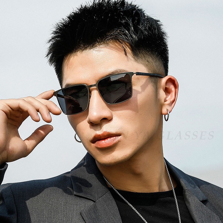 薄鋼偏光太陽眼鏡 彈性TR90時尚駕駛墨鏡 Polarized超輕量僅15g 男女適用 抗UV400-細節圖3