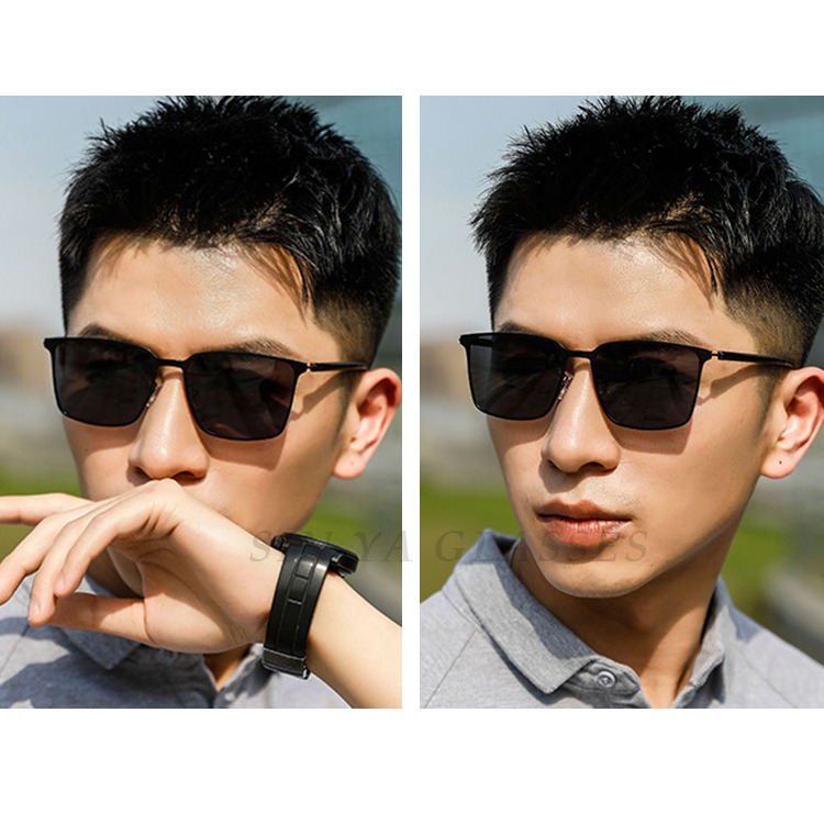 薄鋼偏光太陽眼鏡 彈性TR90時尚駕駛墨鏡 Polarized超輕量僅15g 男女適用 抗UV400-細節圖6