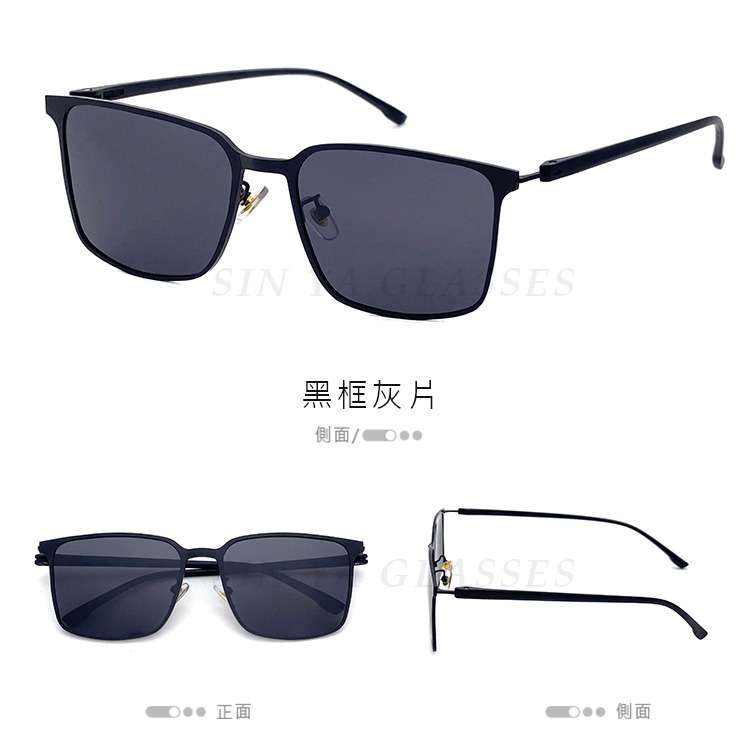 薄鋼偏光太陽眼鏡 彈性TR90時尚駕駛墨鏡 Polarized超輕量僅15g 男女適用 抗UV400-規格圖11