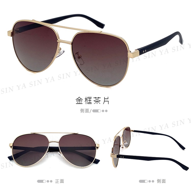 TR90偏光駕駛墨鏡 時尚飛行員墨鏡 Polarized超輕量僅20g 抗UV400  N94563-細節圖4