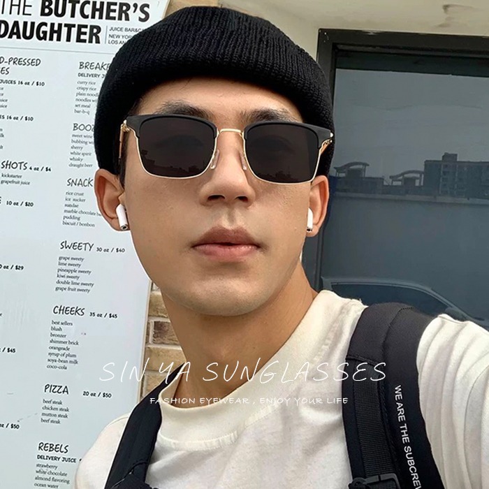 時尚眉架框偏光墨鏡 Polarized駕駛TR太陽眼鏡 僅20g 男女適用 抗UV400 防眩光 反光 N981-細節圖3