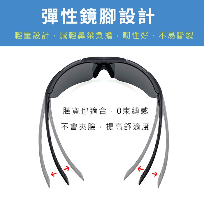 MIT運動偏光墨鏡 防眩光 抗UV 抗衝擊 騎行眼鏡 慢跑眼鏡 僅20 Polarized太陽眼鏡 N713-細節圖5