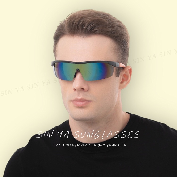 炫彩偏光運動墨鏡  Polarized輕質量強化偏光鏡片 防滑/防眩光/反光/抗紫外線UV400 檢驗合格 N847-細節圖2