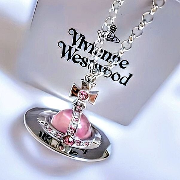 少量現貨/日版Vivienne Westwood/中性龐克Look/淡雅粉色+銀色立體土星球20mm/30mm-規格圖6