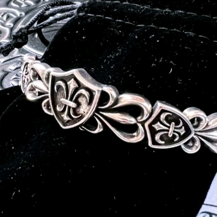 少量現貨/哥德式S925/龐克搖滾中性手鍊-細節圖6