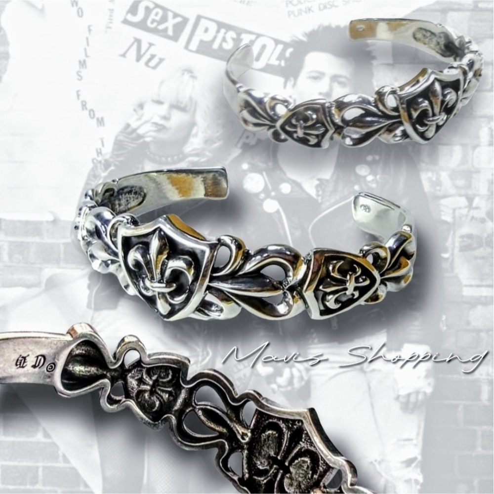 少量現貨/哥德式S925/龐克搖滾中性手鍊-細節圖7