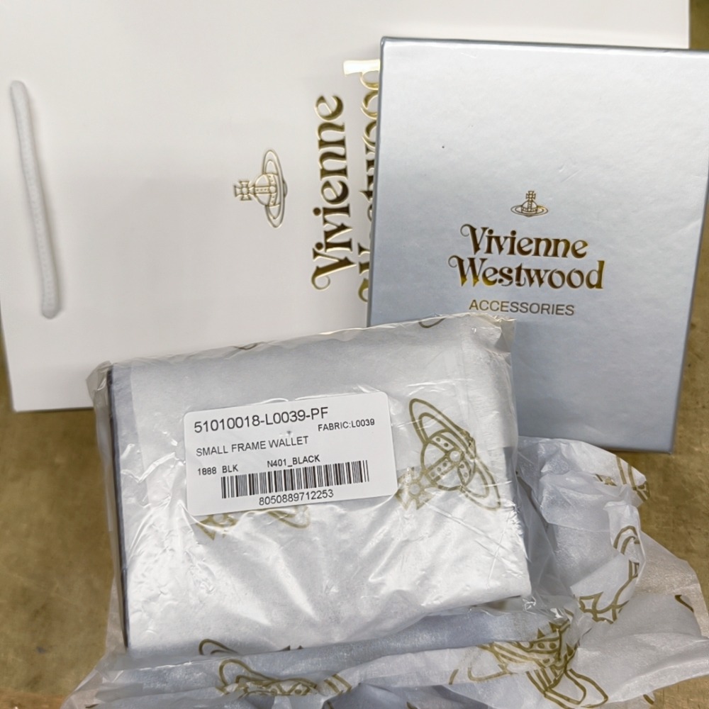 日本Vivienne Westwood-薇薇安.威斯特伍德/ 土星球壓紋漆皮皮革/黑色短皮夾-細節圖6