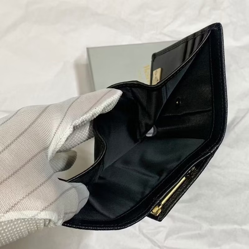 日本Vivienne Westwood  Matel土 星ORB 真皮革 三摺釦/正品短夾/皮夾-錢包-細節圖6