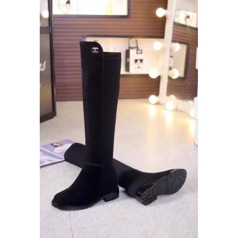 {真皮}麂皮 伸縮長靴-細節圖4