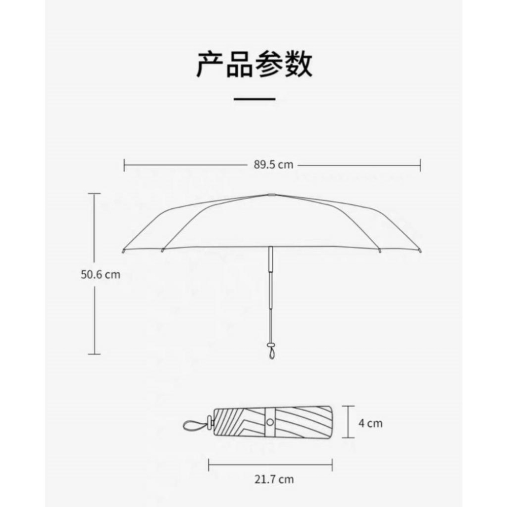 [周傳] 雨傘 彩虹雨傘 超輕手開傘 摺疊傘 彩虹色彩 羽毛輕量傘 天空之境 抗UV 防曬 139g 大振豐 快速出貨-細節圖3