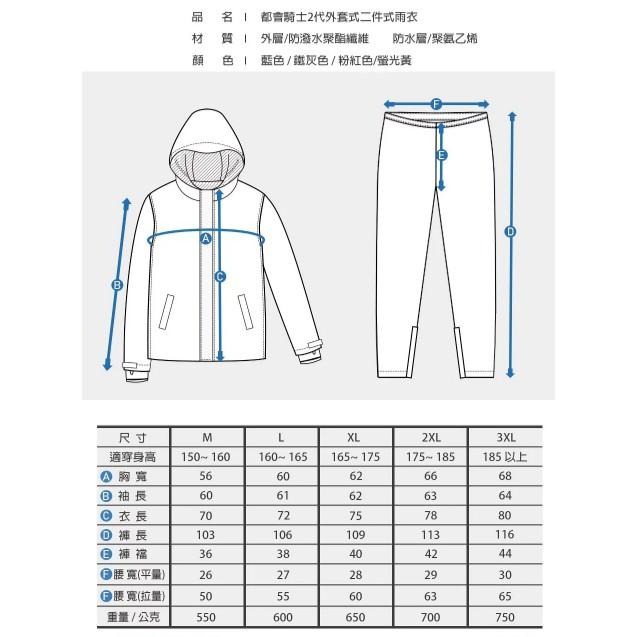 【周傳】東伸 都會騎士二代 外套兩件式雨衣 (雨衣、風衣、外套) 周傳-細節圖2