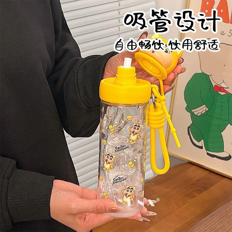 💕在台現貨24h內出貨!!💕2025最新爆款夏日蠟筆小新水杯❤️-細節圖5