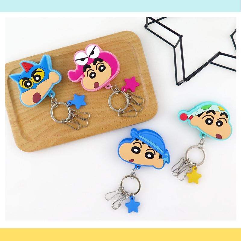 ✡️在台現貨不用等！！蠟筆小新夾子鑰匙圈🔑-細節圖6