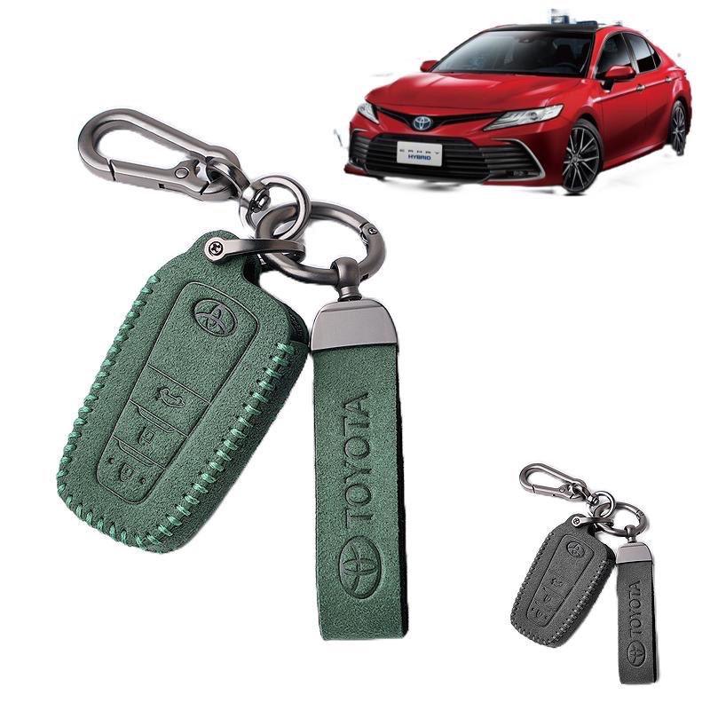 現貨免運 豐田 Toyota專用  Corolla Altis RAV4 ASURADA 翻毛皮鑰匙套 鑰匙圈-細節圖3