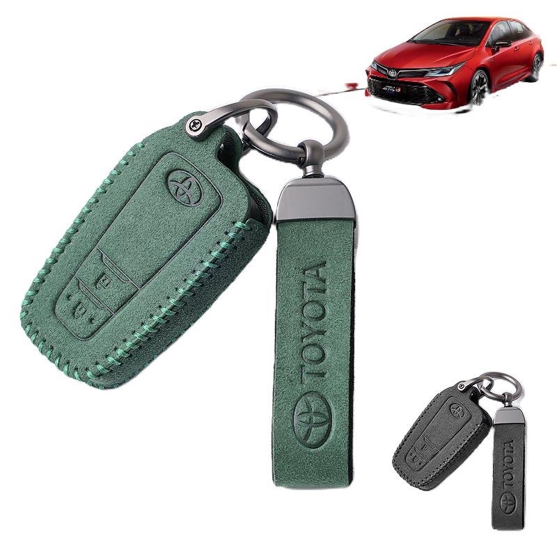 現貨免運 豐田 Toyota專用  Corolla Altis RAV4 ASURADA 翻毛皮鑰匙套 鑰匙圈-細節圖5