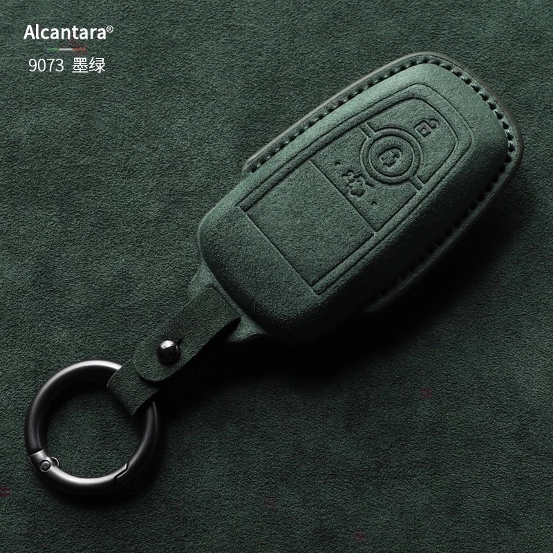 現貨 Ford  Focus MK4 ST Kuga 180 ST福特鑰匙套 鑰匙皮套 Alcanta意大利進口翻毛皮-細節圖6