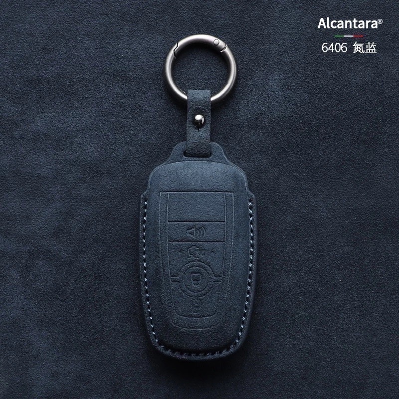 現貨 Ford  Focus MK4 ST Kuga 180 ST福特鑰匙套 鑰匙皮套 Alcanta意大利進口翻毛皮-規格圖7