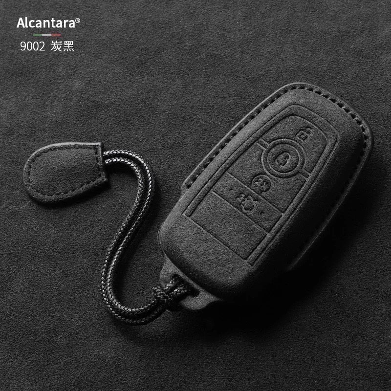 現貨 Ford  Focus MK4 ST Kuga 180 ST福特鑰匙套 鑰匙皮套 Alcanta意大利進口翻毛皮-規格圖7