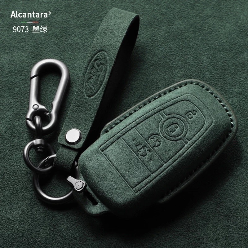 現貨 Ford  Focus MK4 ST Kuga 180 ST福特鑰匙套 鑰匙皮套 Alcanta意大利進口翻毛皮-規格圖7