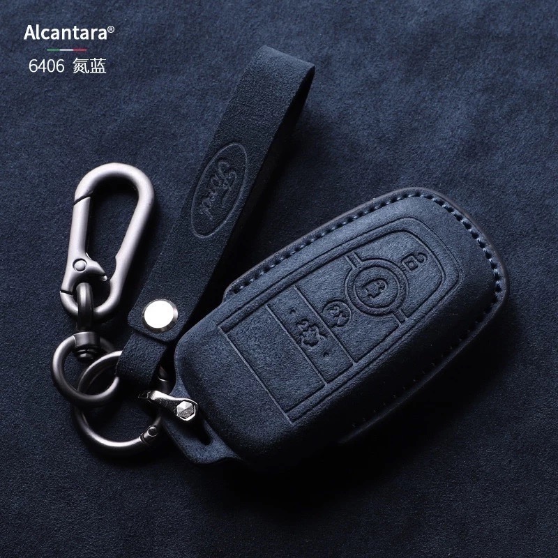 現貨 Ford  Focus MK4 ST Kuga 180 ST福特鑰匙套 鑰匙皮套 Alcanta意大利進口翻毛皮-規格圖7