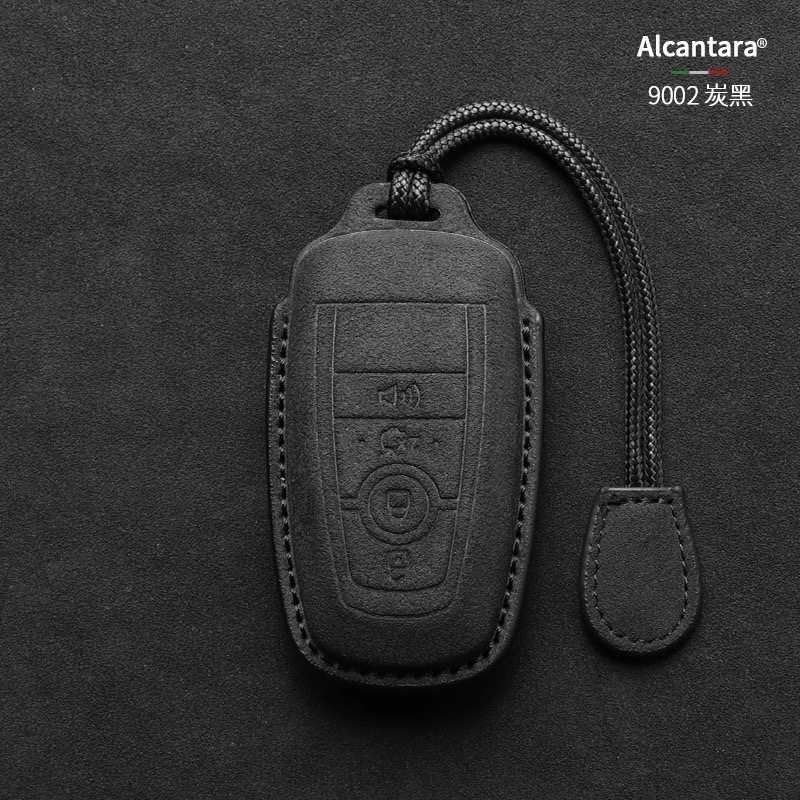 現貨 Ford  Focus MK4 ST Kuga 180 ST福特鑰匙套 鑰匙皮套 Alcanta意大利進口翻毛皮-規格圖7