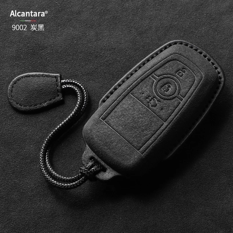現貨 Ford  Focus MK4 ST Kuga 180 ST福特鑰匙套 鑰匙皮套 Alcanta意大利進口翻毛皮-規格圖7