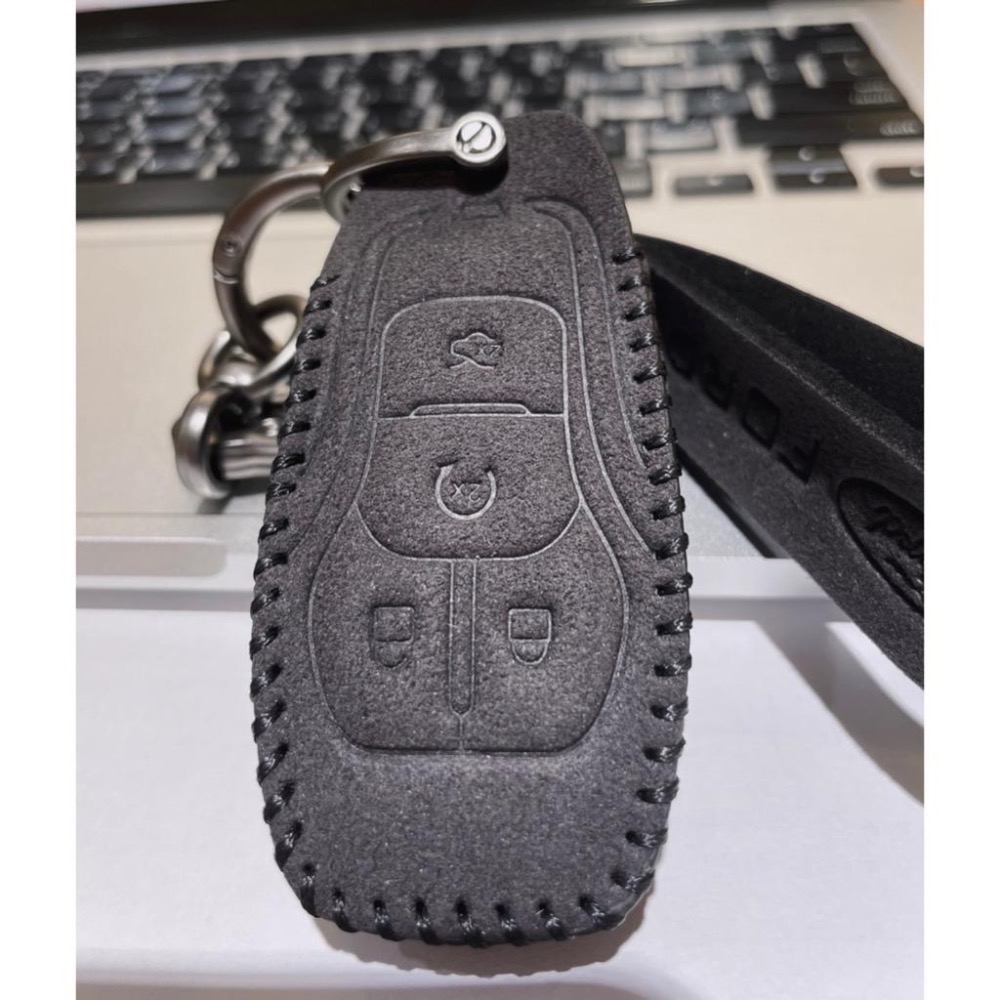 現貨免運 福特Ford  Kuga Focus Wagon Active ASURADA翻毛皮鑰匙套鑰匙圈-細節圖8