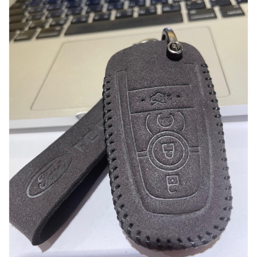 現貨免運 福特Ford  Kuga Focus Wagon Active ASURADA翻毛皮鑰匙套鑰匙圈-細節圖9