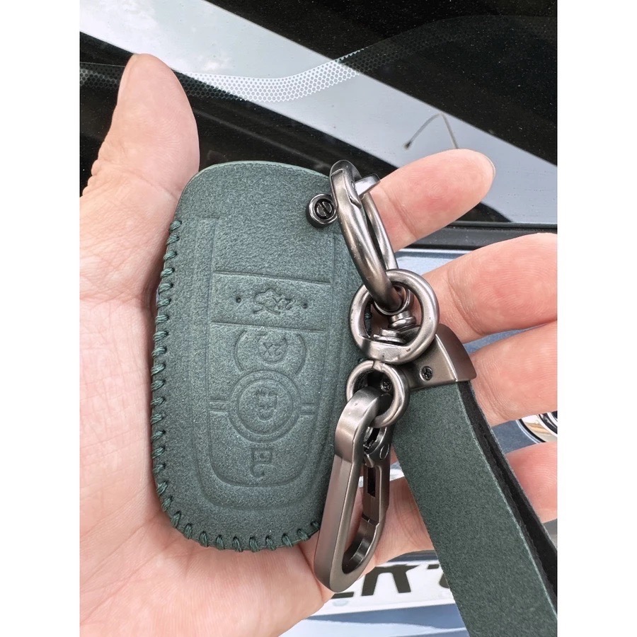 現貨免運 福特Ford  Kuga Focus Wagon Active ASURADA翻毛皮鑰匙套鑰匙圈-規格圖9