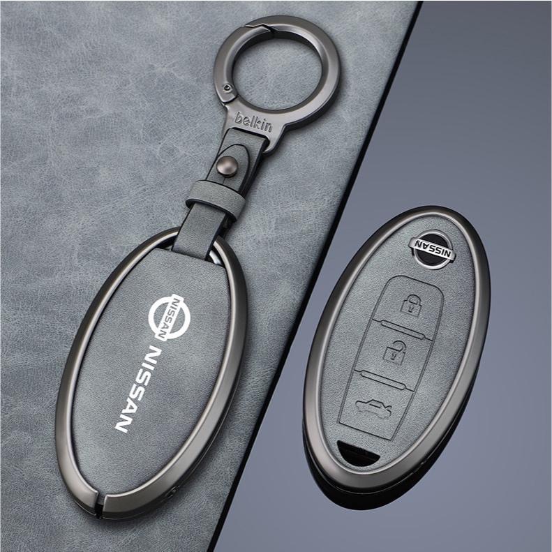 日產 Nissan 鑰匙圈  SENTRA X-TRAIL LIVINA ALTIMA KICKS  鋅合金皮革鑰匙皮套-細節圖4