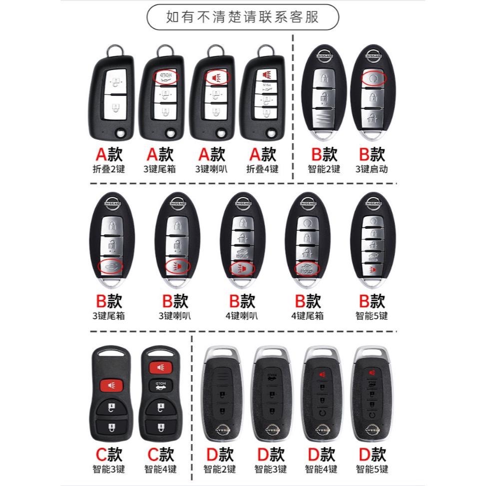 日產 Nissan 鑰匙圈  SENTRA X-TRAIL LIVINA ALTIMA KICKS  鋅合金皮革鑰匙皮套-細節圖5