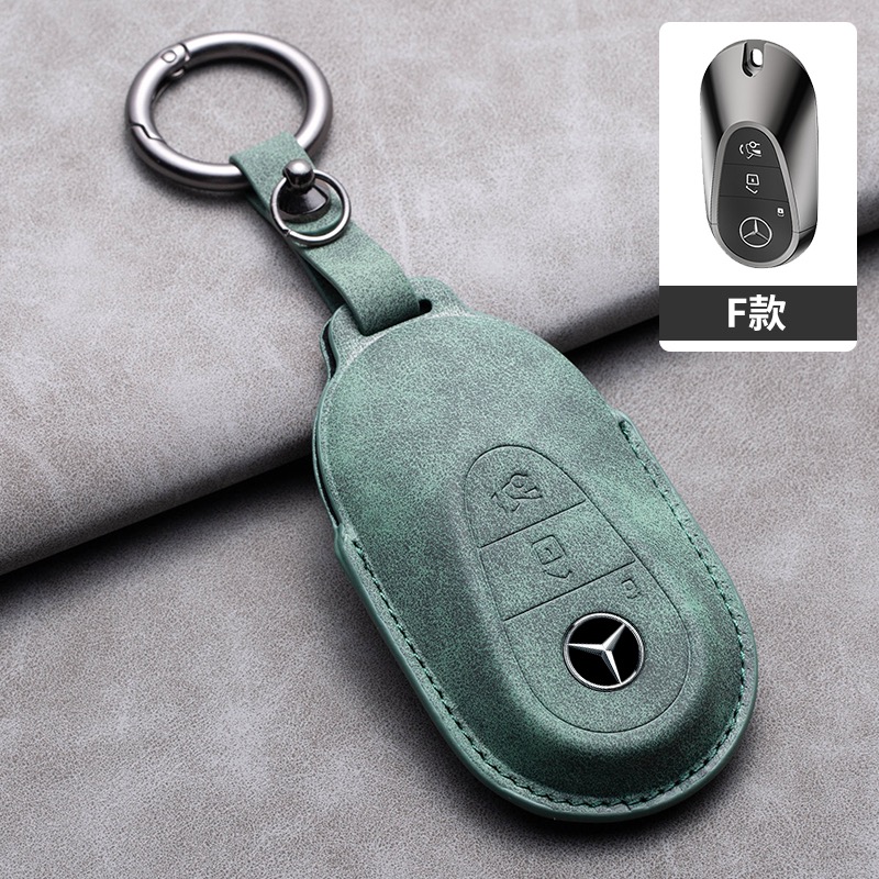 Benz 賓士 奔馳專用汽車鑰匙套 適用於賓士 A級C級 E級 S級 glc glb gle 鑰匙皮套 鑰匙殼-規格圖9