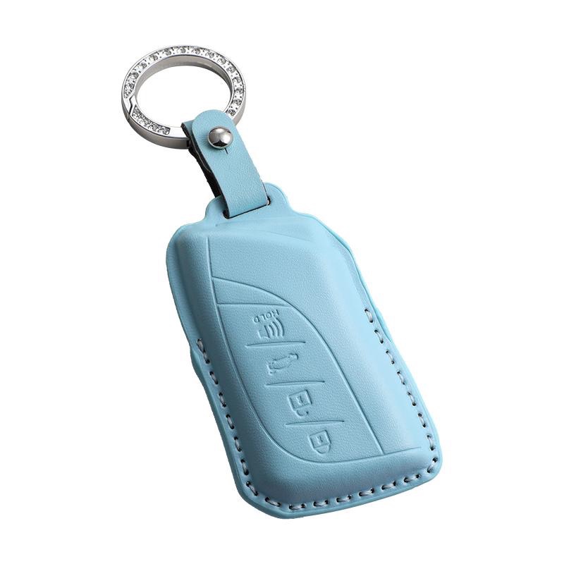 Lexus 雷克薩斯 鑰匙圈 ES300h es200 LS 500h ux260 馬卡龍 三色鑰匙皮套-細節圖5